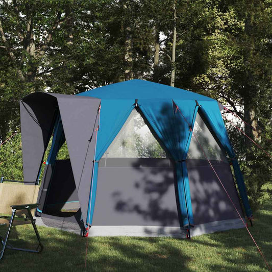 Cabin Tent with Roof Blue and Grey 320 x 320 x 203 cm