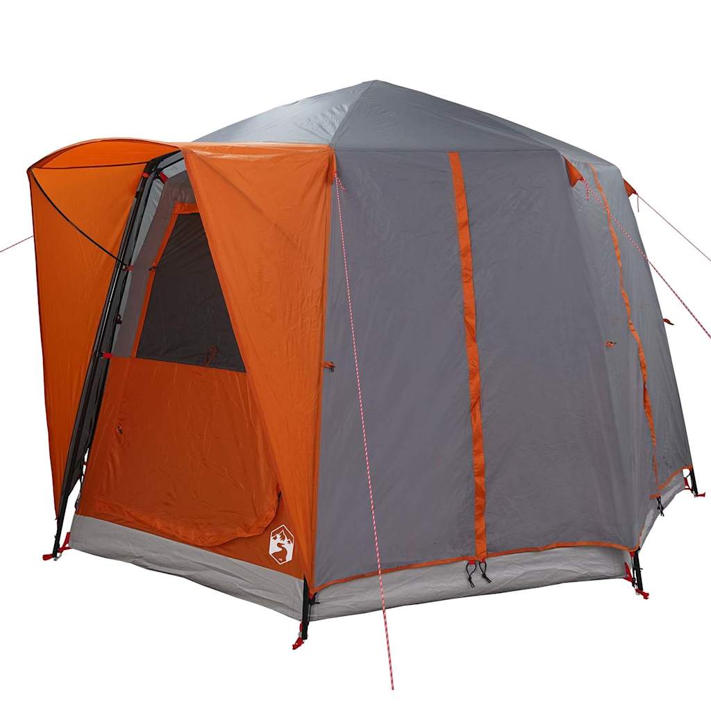 Cabin Tent with Roof Grey and Orange 320 x 320 x 203 cm