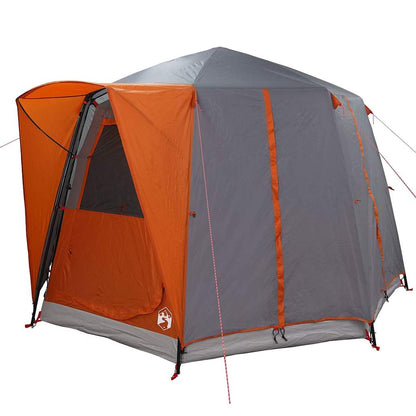 Cabin Tent with Roof Grey and Orange 320 x 320 x 203 cm