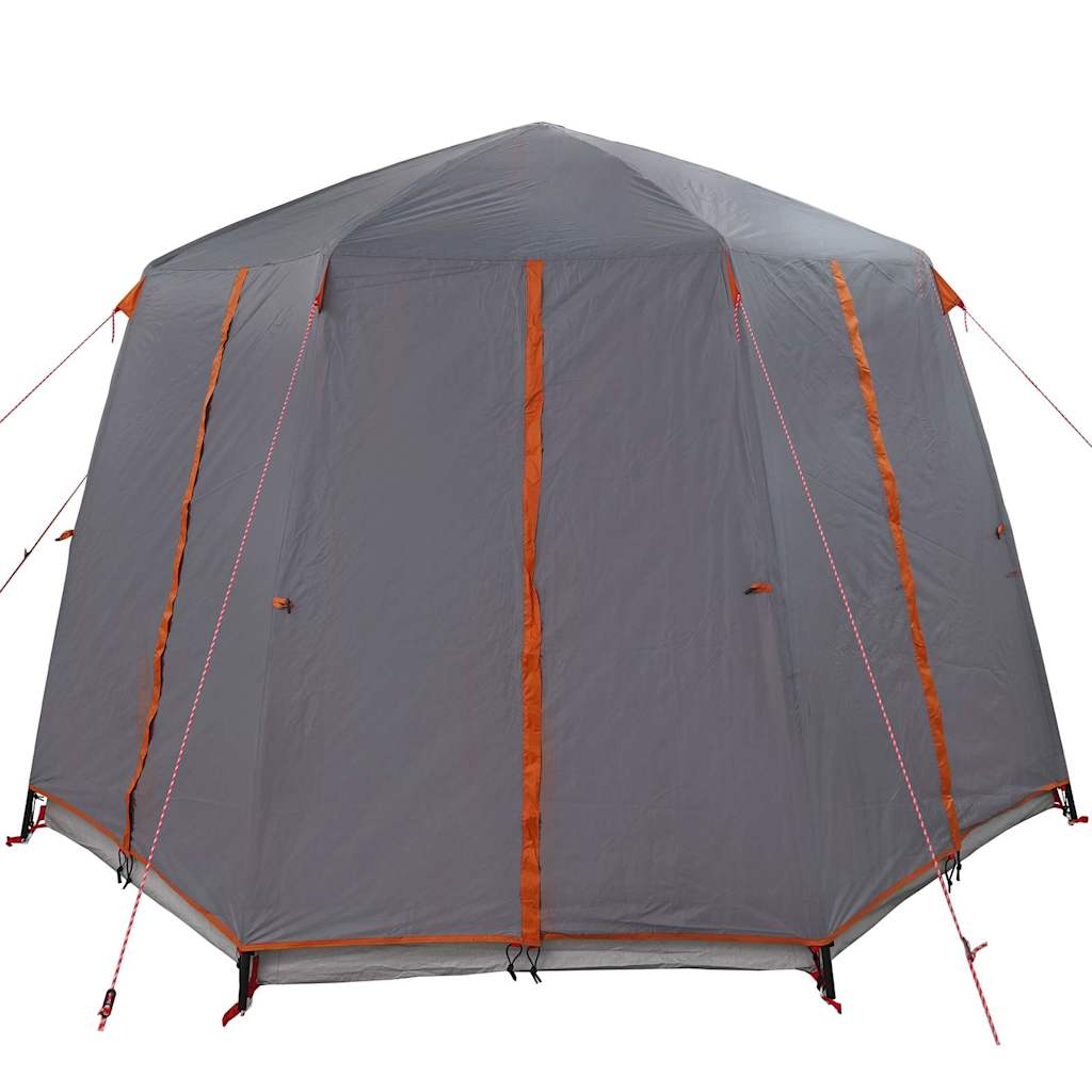 Cabin Tent with Roof Grey and Orange 320 x 320 x 203 cm