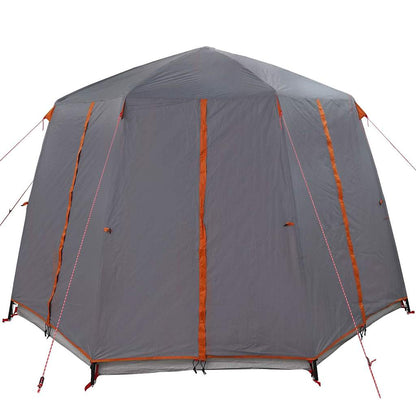 Cabin Tent with Roof Grey and Orange 320 x 320 x 203 cm