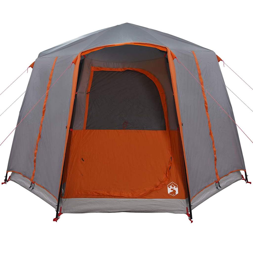 Cabin Tent with Roof Grey and Orange 320 x 320 x 203 cm