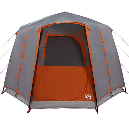 Cabin Tent with Roof Grey and Orange 320 x 320 x 203 cm
