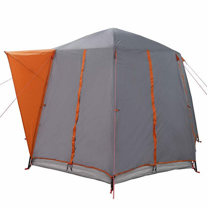 Cabin Tent with Roof Grey and Orange 320 x 320 x 203 cm