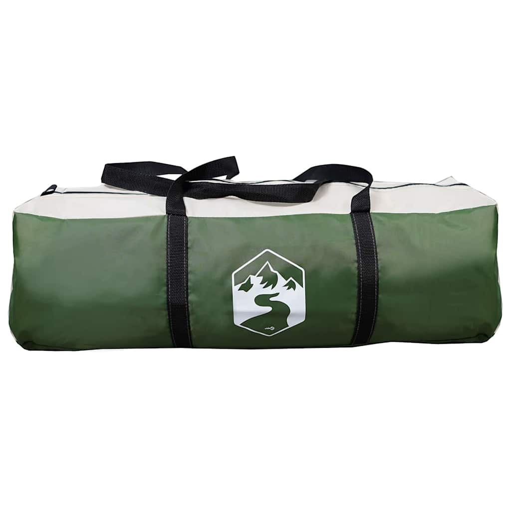 Tunnel Tent 4-Person Green and White 740 x 370 x 220 cm