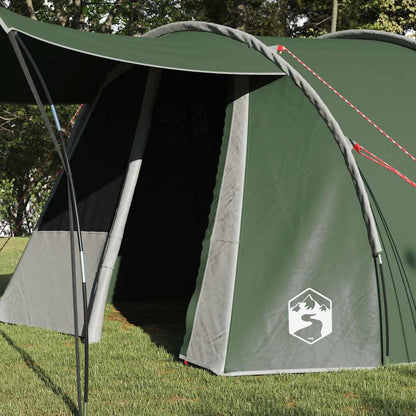 Tunnel Tent 4-Person Green and White 740 x 370 x 220 cm