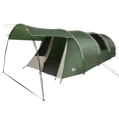 Tunnel Tent 4-Person Green and White 740 x 370 x 220 cm