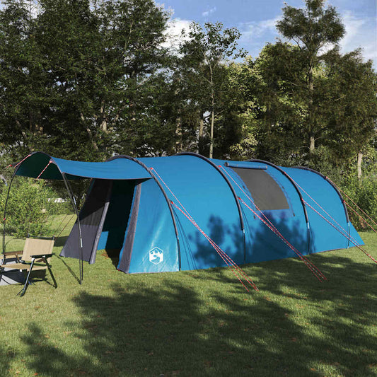 Tunnel Tent with Roof Blue and Grey 740 x 370 x 220 cm