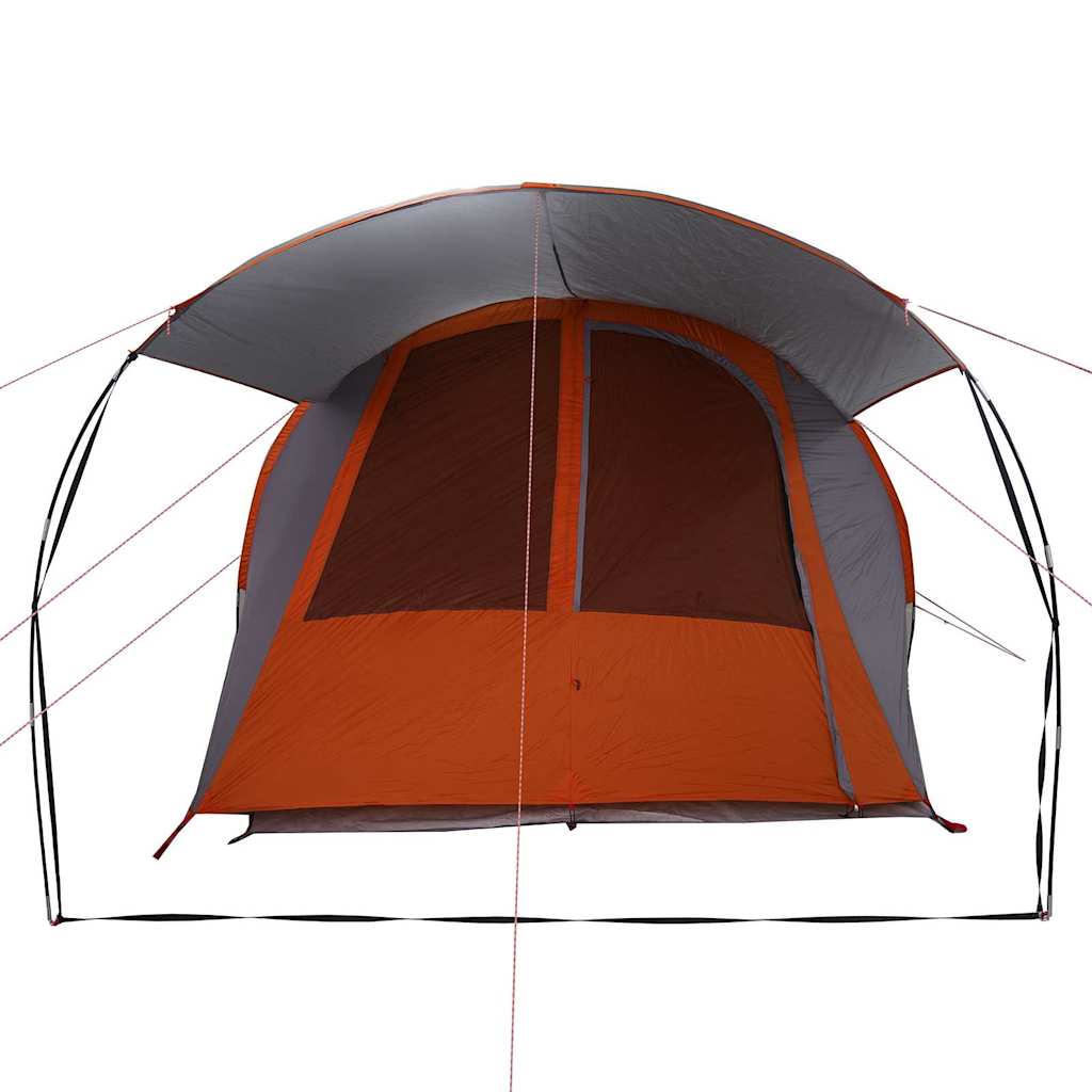 Tunnel Tent 4-Person Grey and Orange 740 x 370 x 220 cm