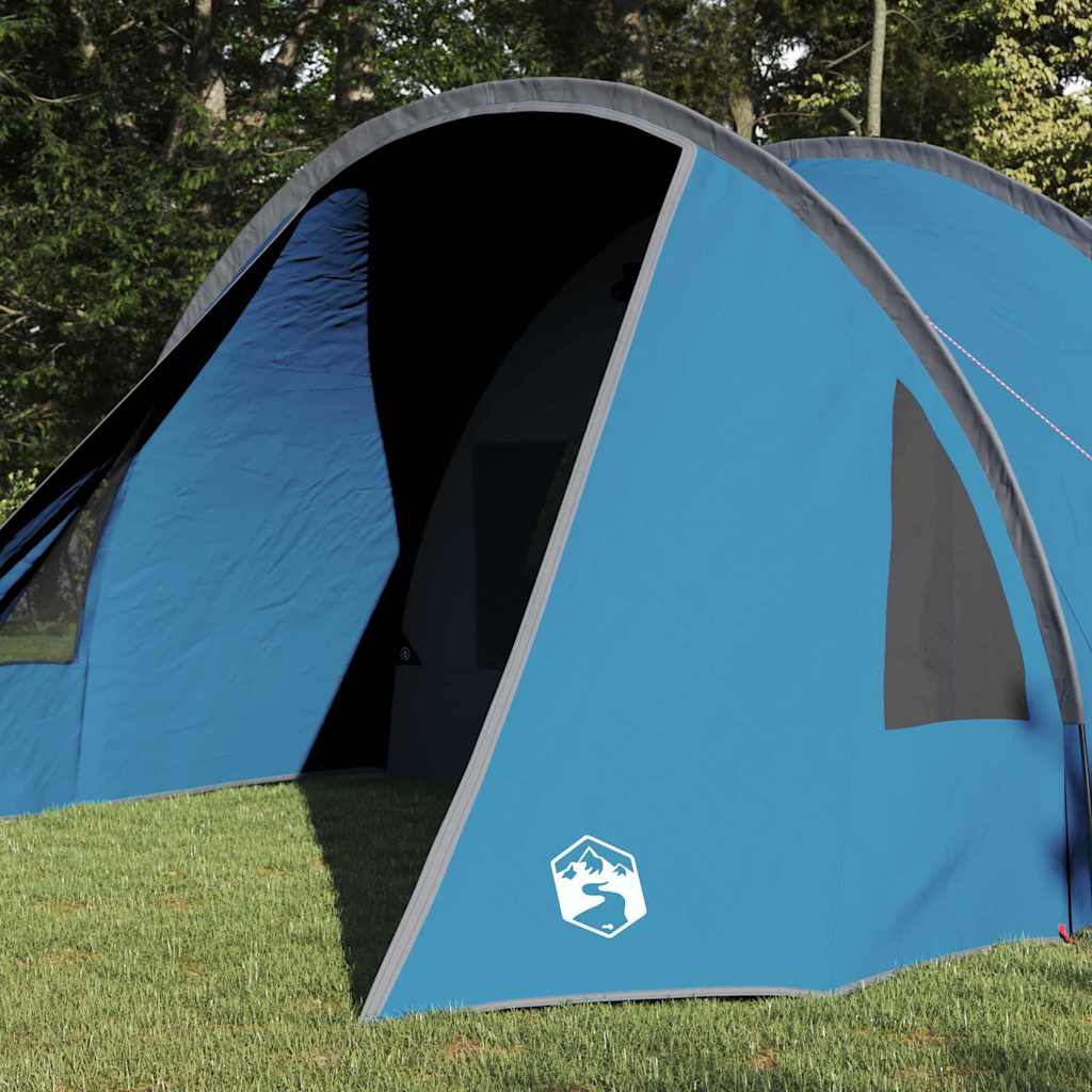 Tunnel Tent with Roof Blue and Grey 778 x 356 x 210 cm