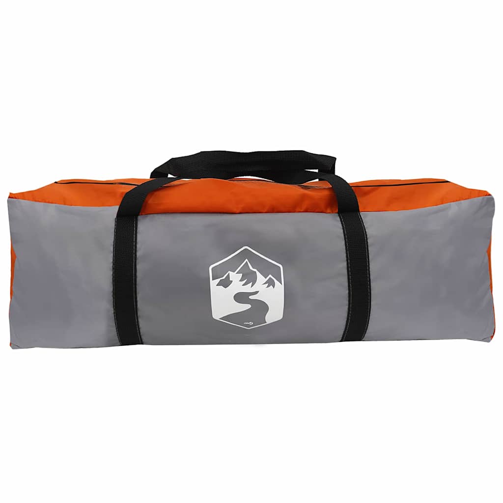 Tunnel Tent with Roof Grey and Orange 778 x 356 x 210 cm