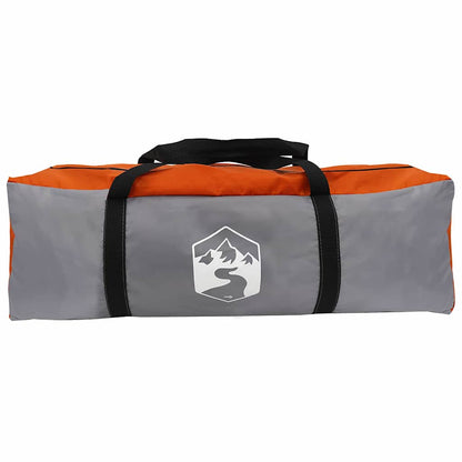 Tunnel Tent with Roof Grey and Orange 778 x 356 x 210 cm