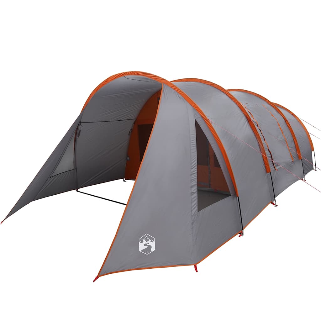 Tunnel Tent with Roof Grey and Orange 778 x 356 x 210 cm
