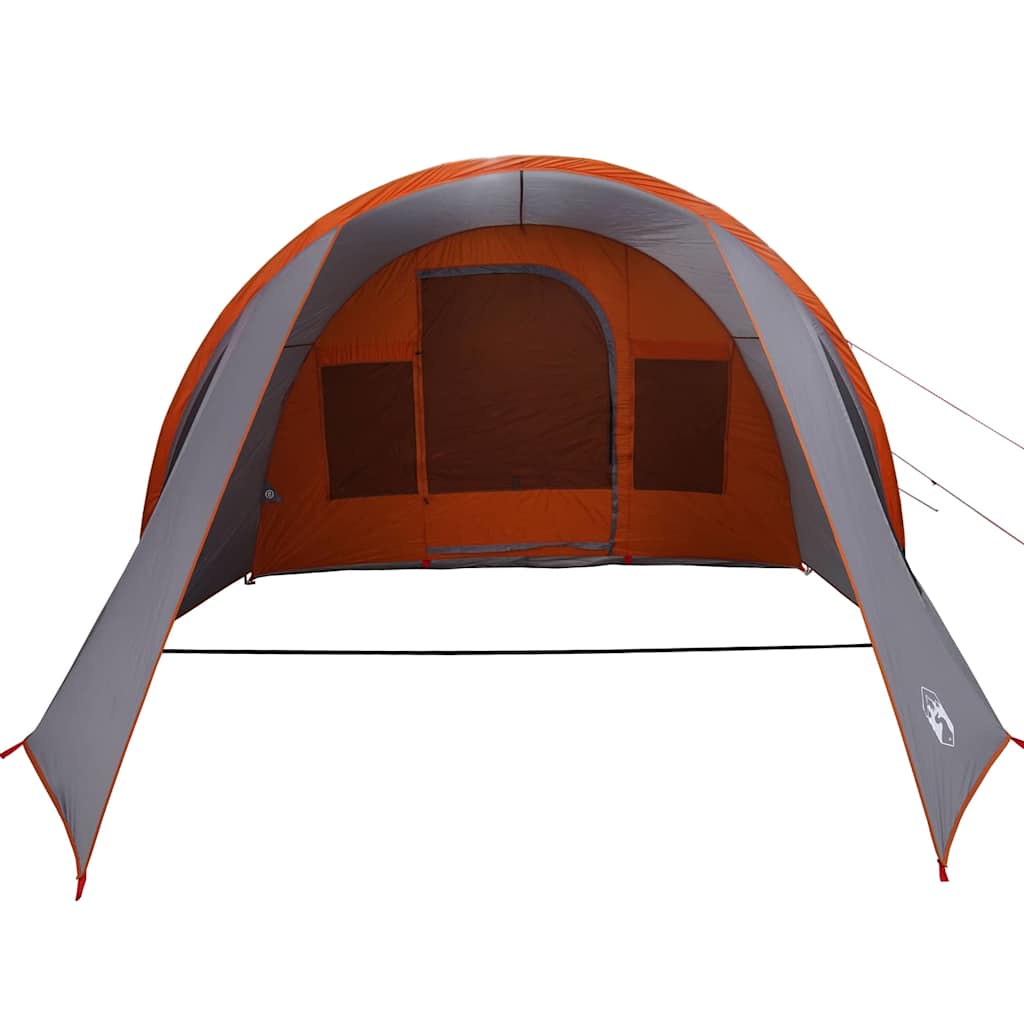 Tunnel Tent with Roof Grey and Orange 778 x 356 x 210 cm