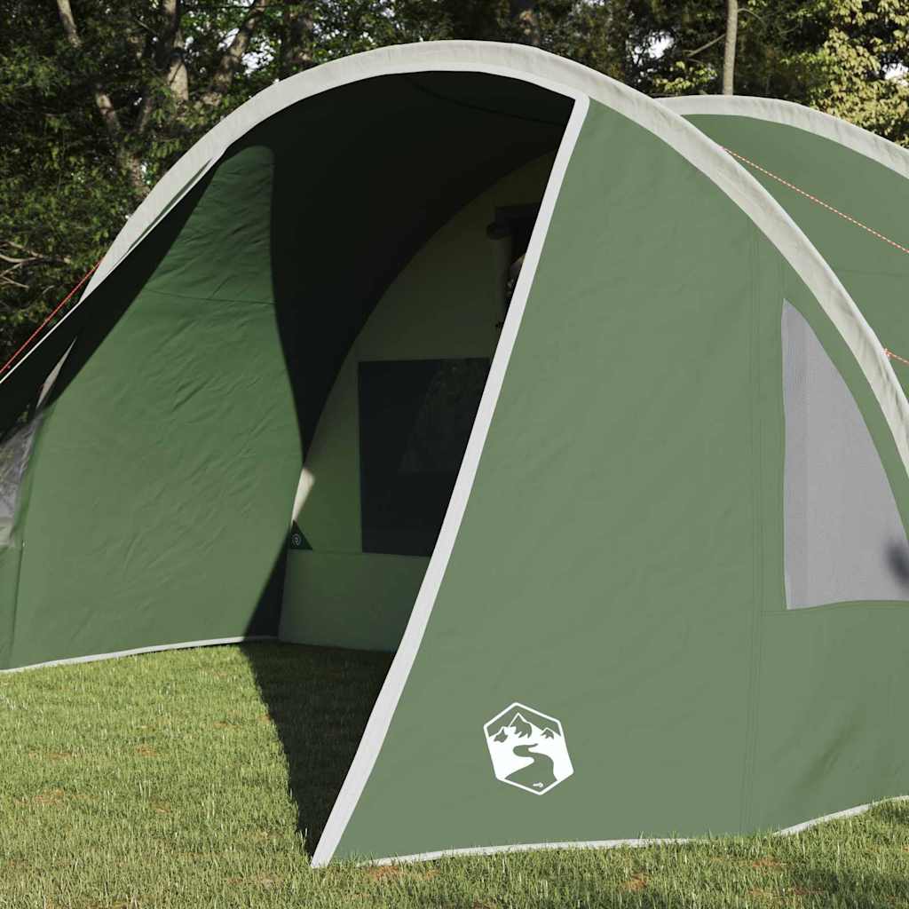Tunnel Tent with Roof Green and White 805 x 405 x 211 cm