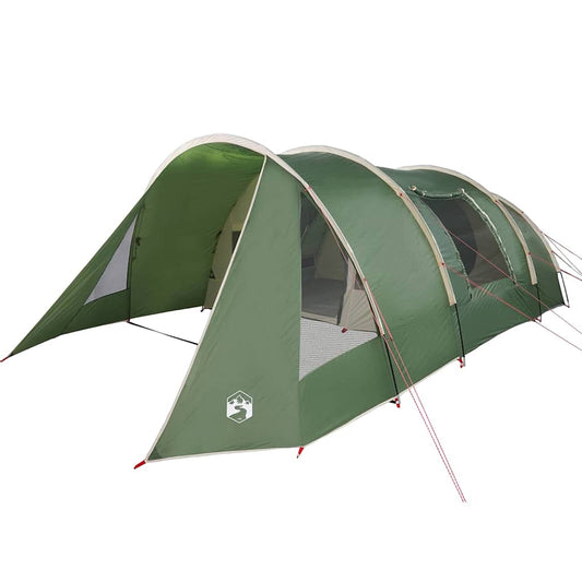 Tunnel Tent with Roof Green and White 805 x 405 x 211 cm