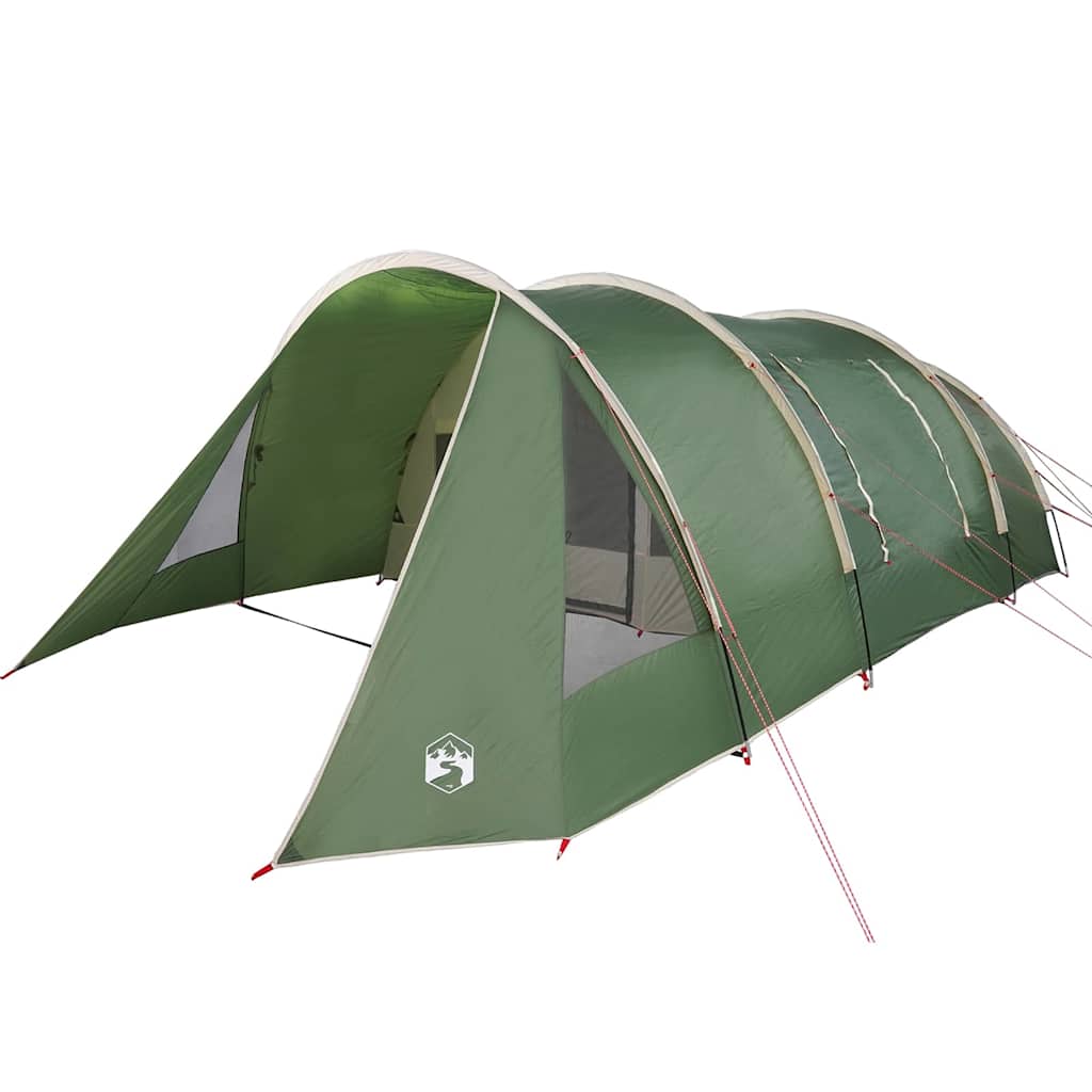 Tunnel Tent with Roof Green and White 805 x 405 x 211 cm