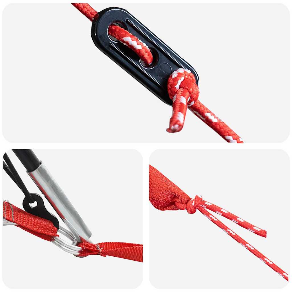 Tunnel Tent with Roof Grey and Orange 805 x 405 x 211 cm