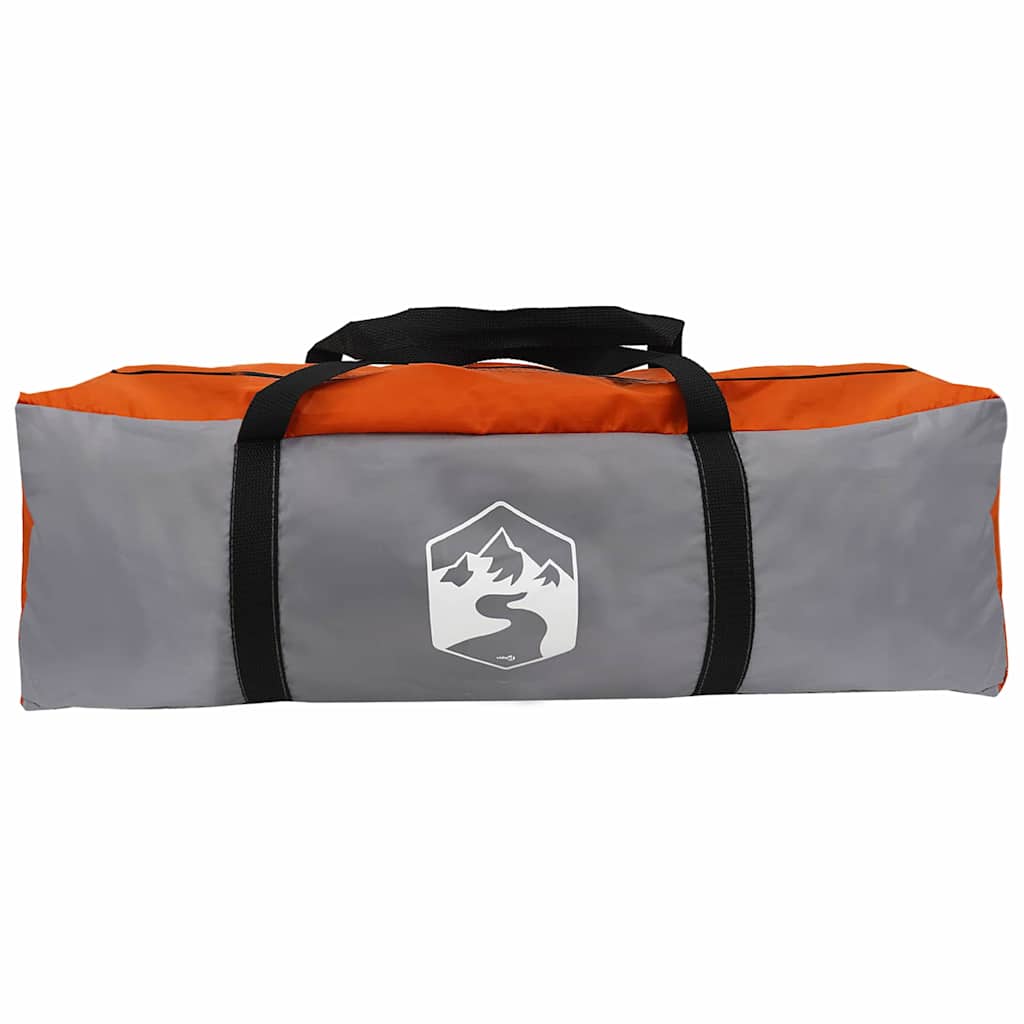 Tunnel Tent with Roof Grey and Orange 805 x 405 x 211 cm