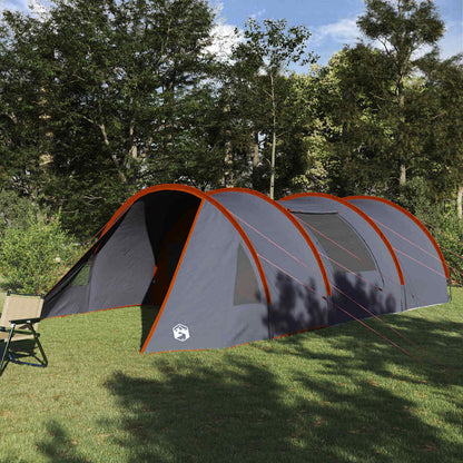 Tunnel Tent with Roof Grey and Orange 805 x 405 x 211 cm