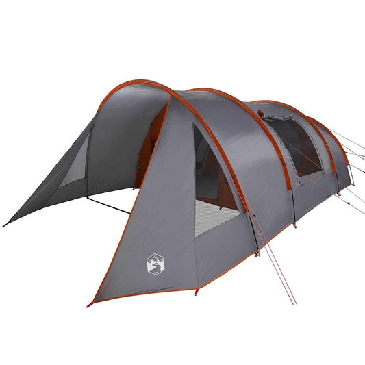 Tunnel Tent with Roof Grey and Orange 805 x 405 x 211 cm