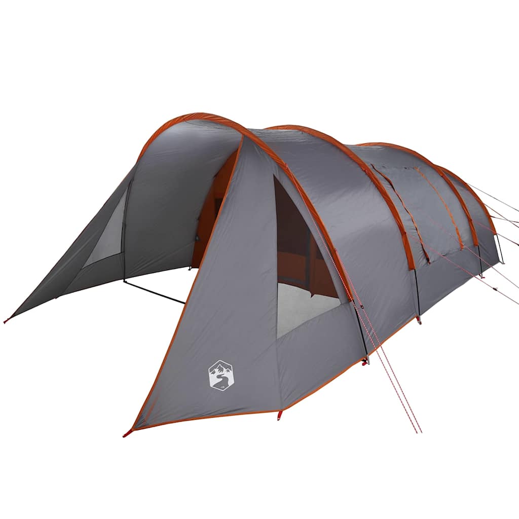 Tunnel Tent with Roof Grey and Orange 805 x 405 x 211 cm