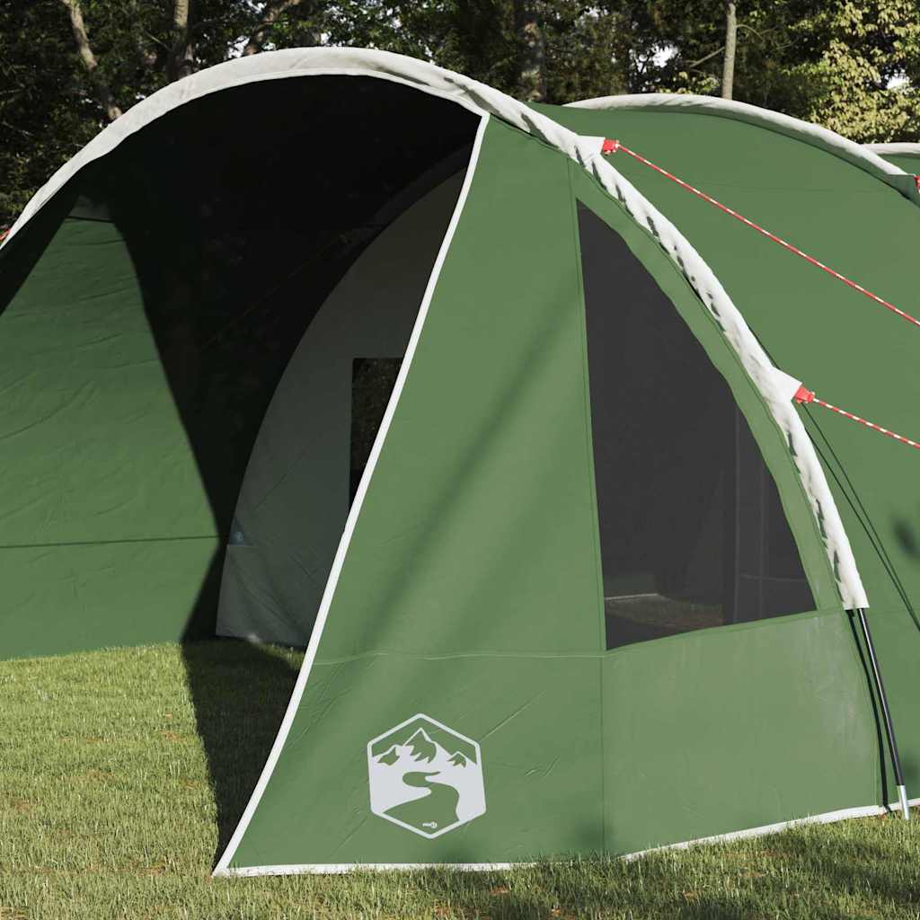 Tunnel Tent 6-Person Green and White 890 x 470 x 220 cm