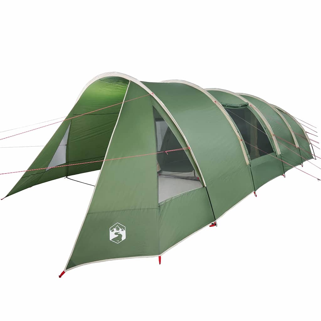 Tunnel Tent 6-Person Green and White 890 x 470 x 220 cm