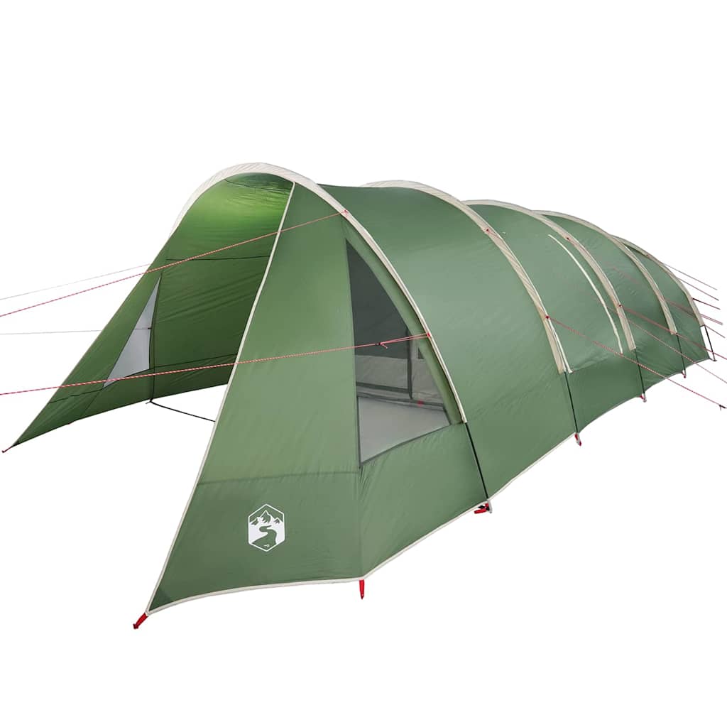Tunnel Tent 6-Person Green and White 890 x 470 x 220 cm