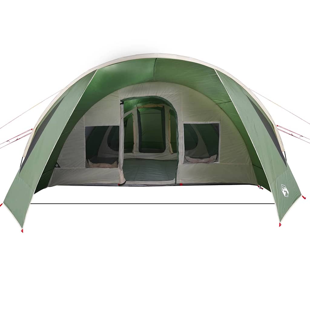 Tunnel Tent 6-Person Green and White 890 x 470 x 220 cm