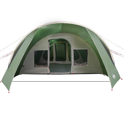 Tunnel Tent 6-Person Green and White 890 x 470 x 220 cm
