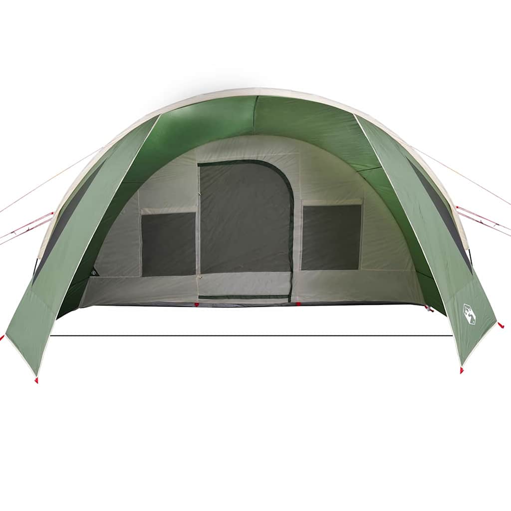 Tunnel Tent 6-Person Green and White 890 x 470 x 220 cm