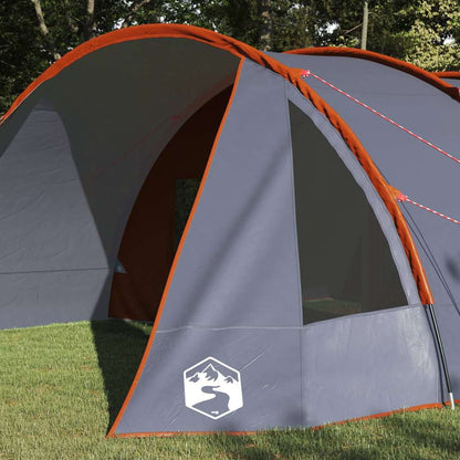 Tunnel Tent with Roof Grey and Orange 890 x 470 x 220 cm