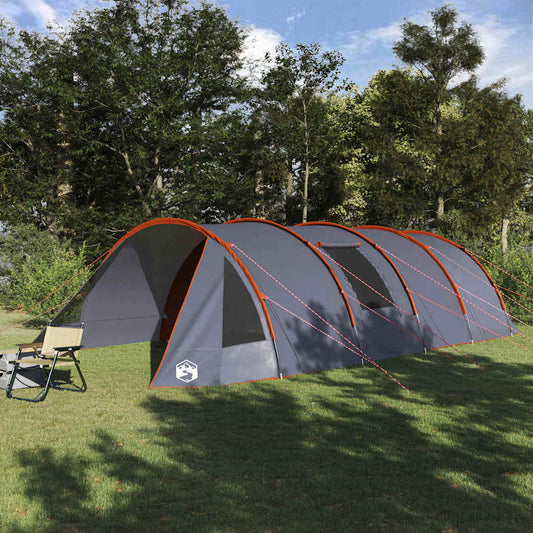 Tunnel Tent with Roof Grey and Orange 890 x 470 x 220 cm