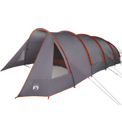 Tunnel Tent with Roof Grey and Orange 890 x 470 x 220 cm