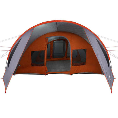 Tunnel Tent with Roof Grey and Orange 890 x 470 x 220 cm