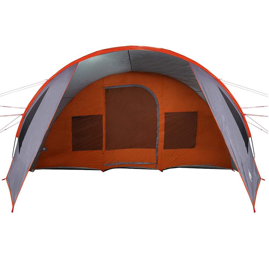 Tunnel Tent with Roof Grey and Orange 890 x 470 x 220 cm