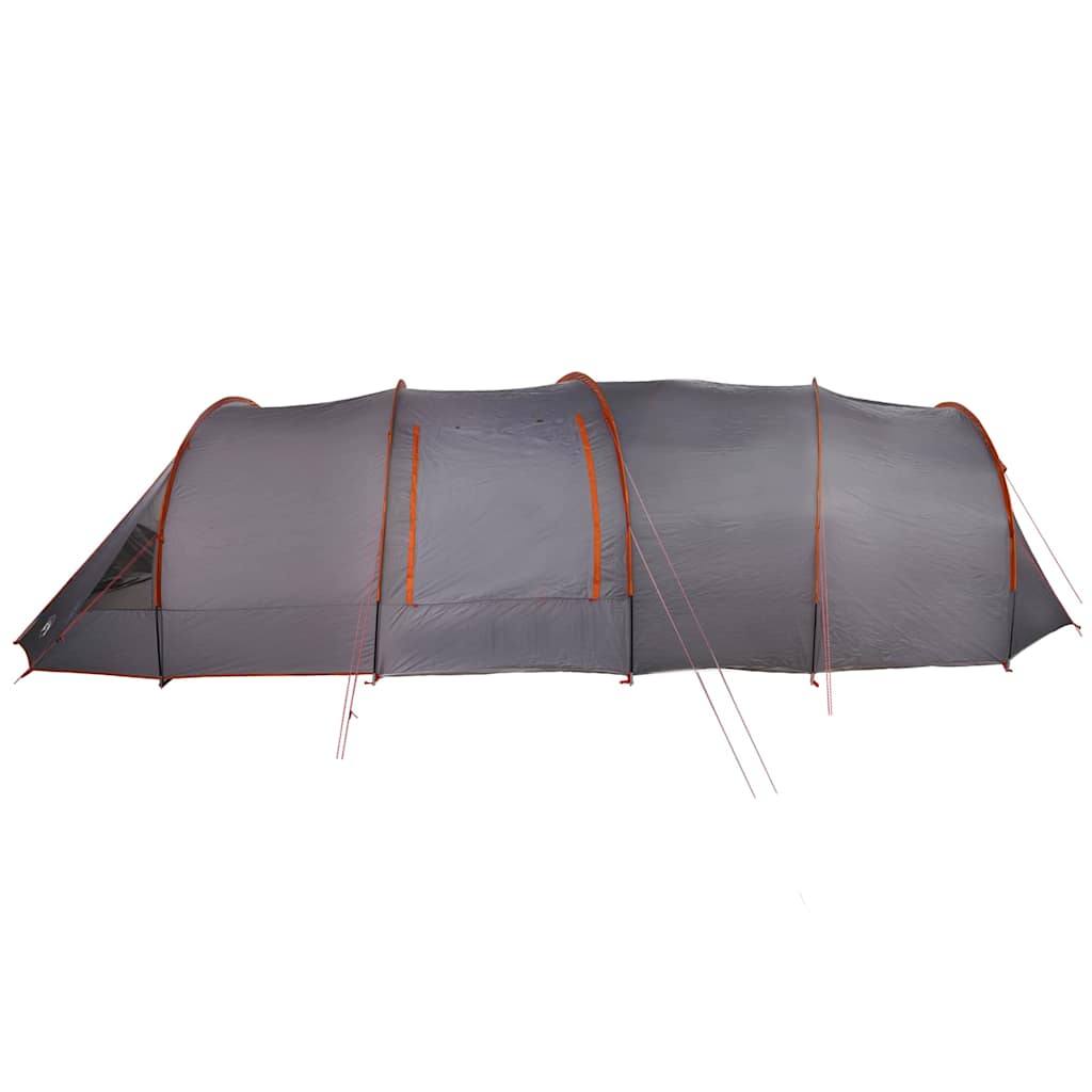 Tunnel Tent with Roof Grey and Orange 890 x 470 x 220 cm