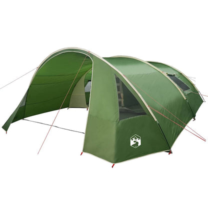 Tunnel Tent 6-Person Green and White 700 x 590 x 215 cm