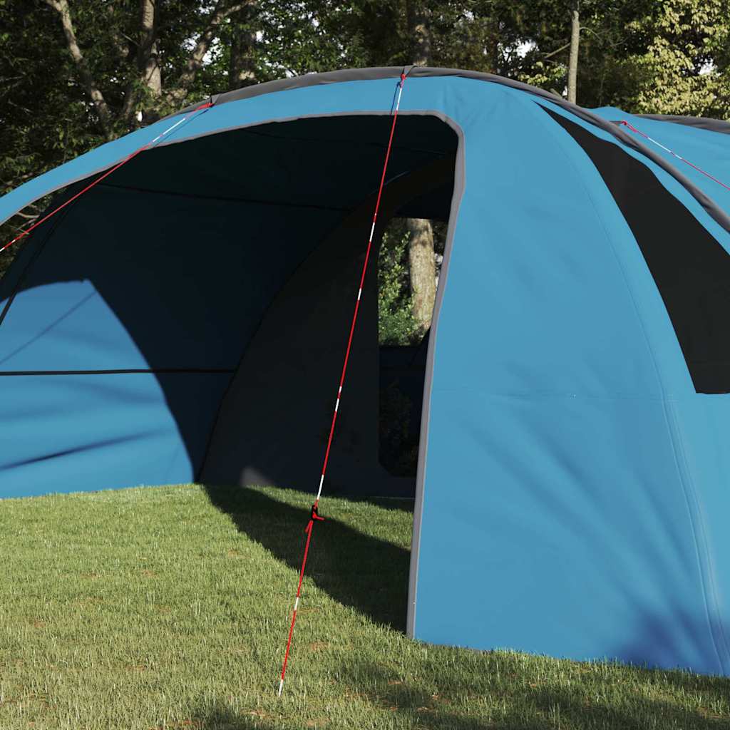 Tunnel Tent with Roof Blue and Grey 700 x 590 x 215 cm