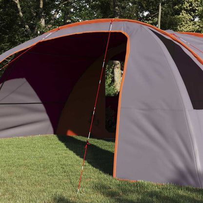 Tunnel Tent with Roof Grey and Orange 700 x 590 x 215 cm