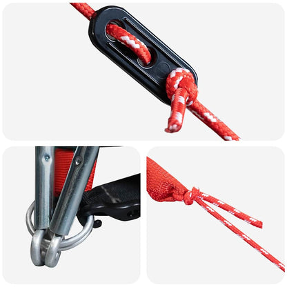 Tunnel Tent with Roof Green and White 328 x 228 x 115 cm