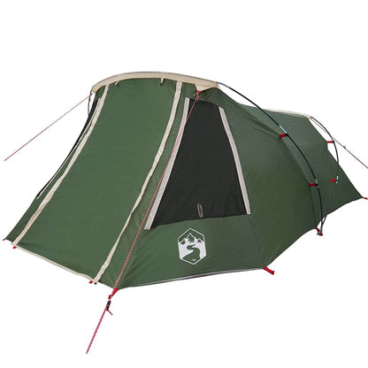 Tunnel Tent with Roof Green and White 328 x 228 x 115 cm