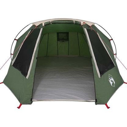 Tunnel Tent with Roof Green and White 328 x 228 x 115 cm