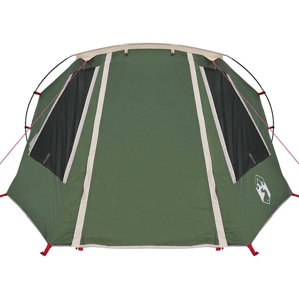 Tunnel Tent with Roof Green and White 328 x 228 x 115 cm