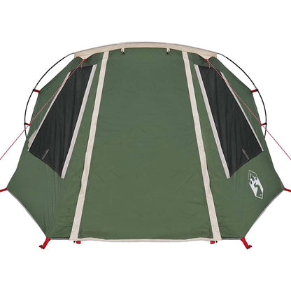 Tunnel Tent with Roof Green and White 328 x 228 x 115 cm