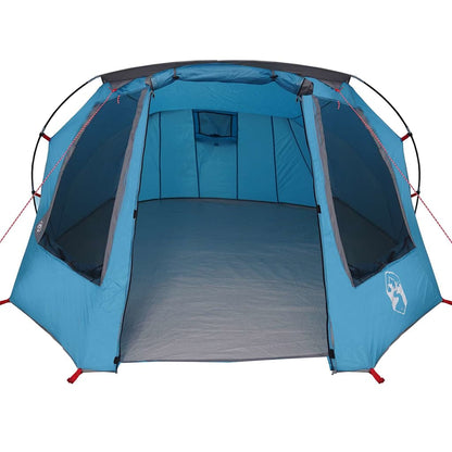 Tunnel Tent with Roof Blue and Grey 328 x 228 x 115 cm