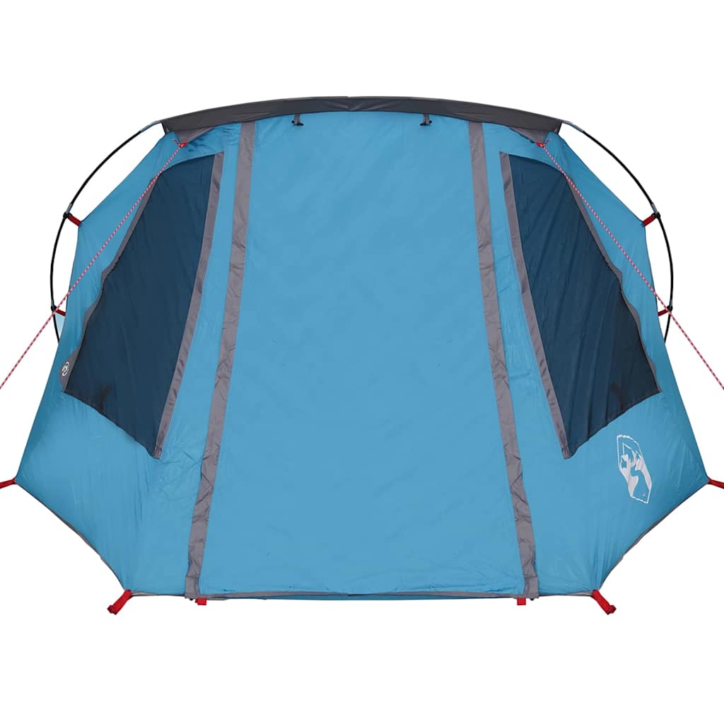Tunnel Tent with Roof Blue and Grey 328 x 228 x 115 cm