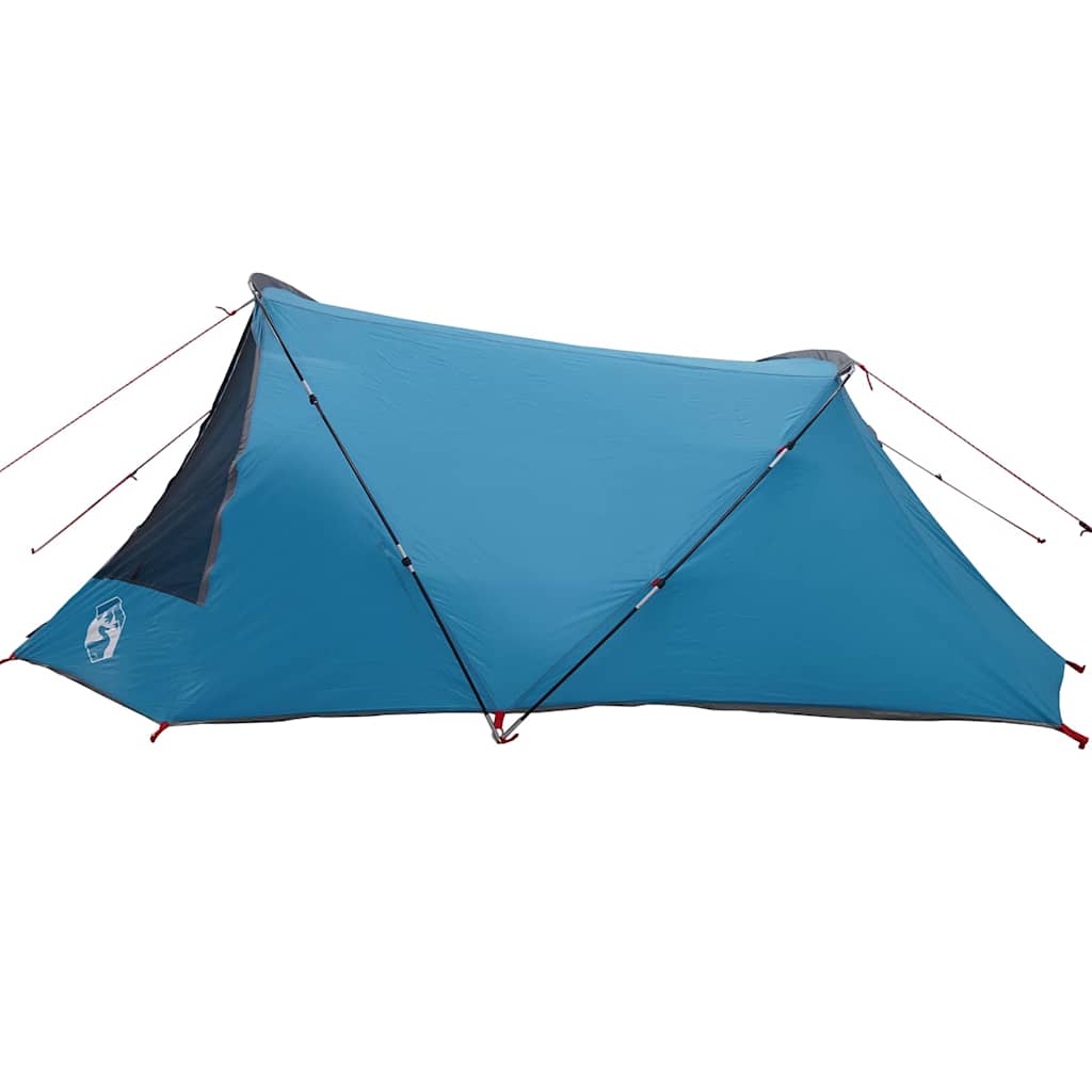 Tunnel Tent with Roof Blue and Grey 328 x 228 x 115 cm