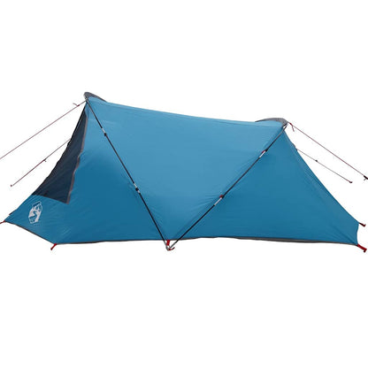 Tunnel Tent with Roof Blue and Grey 328 x 228 x 115 cm